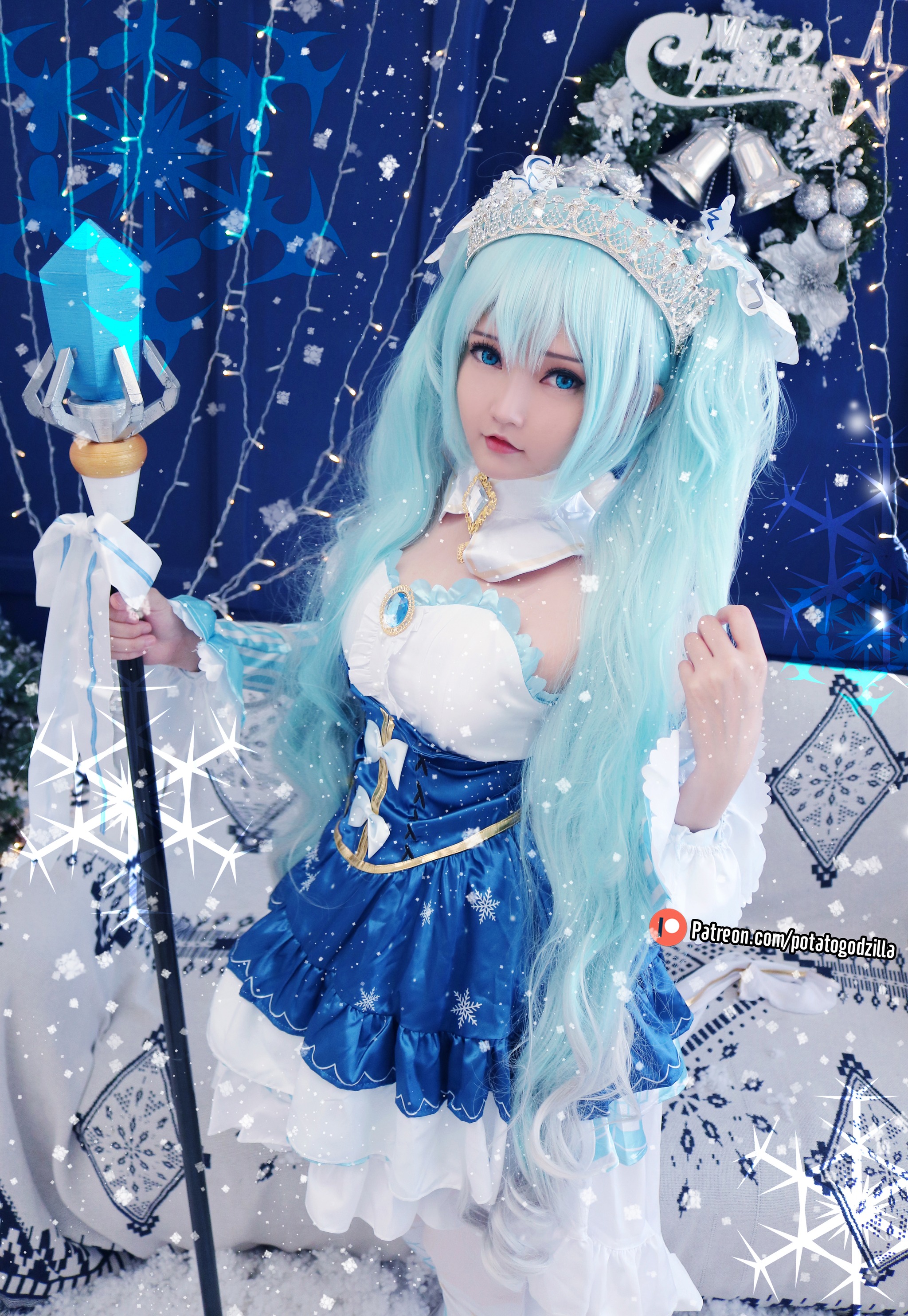 图片[1]-Potato Godzilla – NO.026 Snow Miku [41P]-XikXak